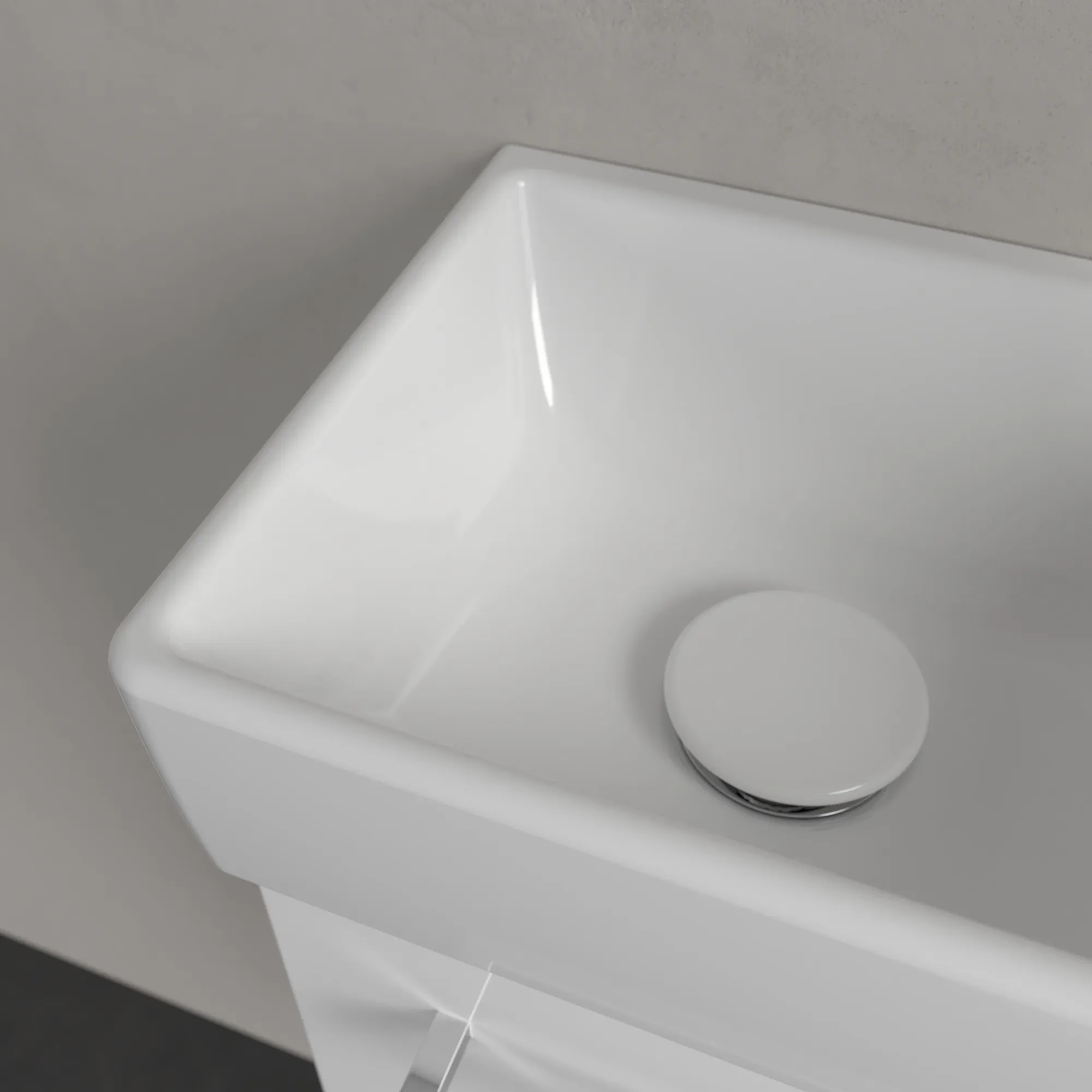 Villeroy & Boch Handwaschbecken „Avento“ 360 × 220 × 110 mm, für Becken links, mit Hahnlochbohrung, Hahnlochposition mittig in Weiß Alpin Villeroy & Boch Handwaschbecken „Avento“ 360 × 220 × 110 mm, für Becken links, mit Hahnlochbohrung, Hahnlochposition mittig in Weiß Alpin