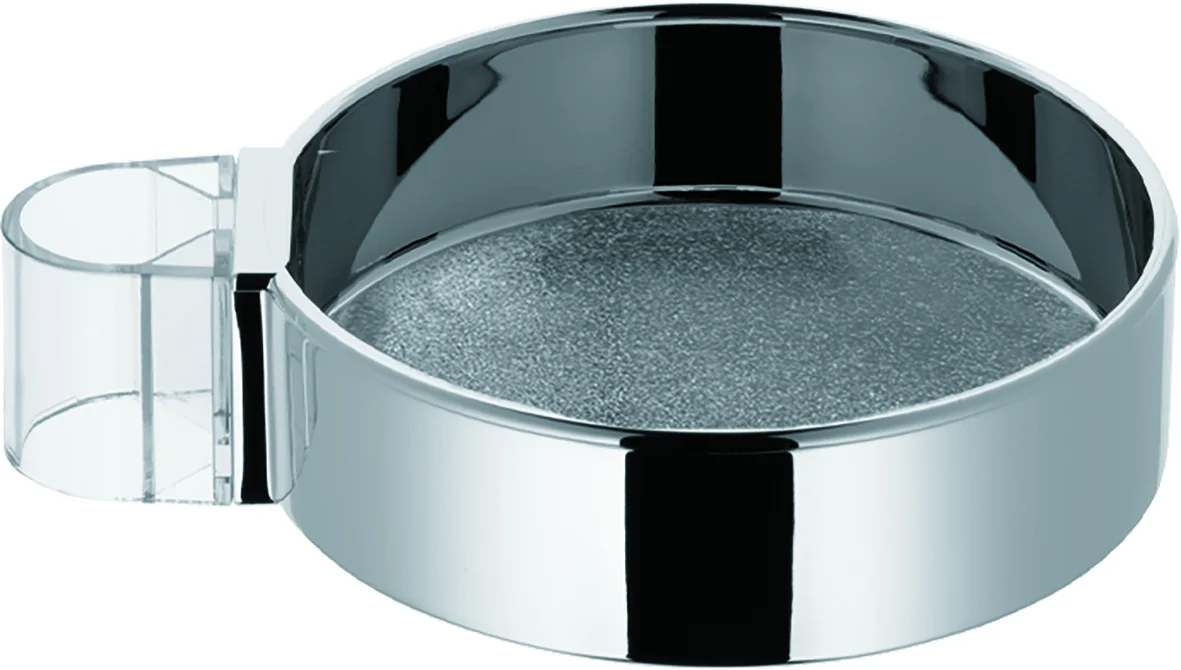 Hansgrohe Casetta Seifenschale C, Chrom – schwenkbar, höhenverstellbar, für Brausenstangen Ø 22 mm