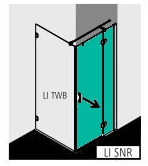 Kermi Duschtür Schwingtür mit Festfeld mit Wandprofil rechts für Ecke „LIGA“ 200 cm Glas Klar, Profile Schwarz Soft (RAL 9005), Drehtür mit festem Paneel Kermi Duschtür Schwingtür mit Festfeld mit Wandprofil rechts für Ecke „LIGA“ 200 cm Glas Klar, Profile Schwarz Soft (RAL 9005), Drehtür mit festem Paneel