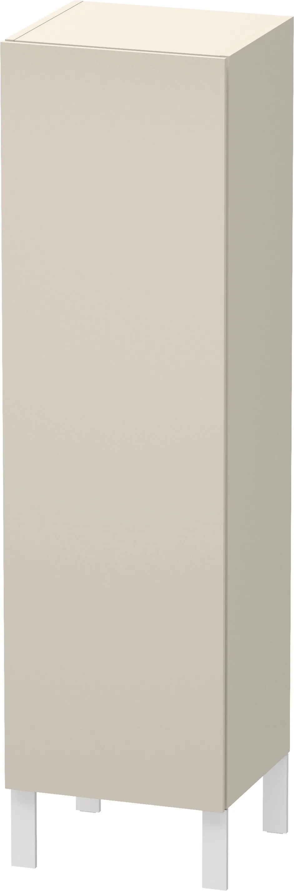 Duravit Halbhochschrank „L-Cube“ 40 × 132 × 36,3 cm Taupe Supermatt