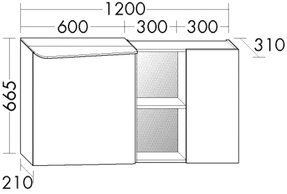 Badu Spiegelschrank SFUD120 von burgbad - 310 mm tief, 1.200 mm breit, 665 mm hoch, beidseitig verspiegelt mit LED-Aufsatzleuchte und Waschtischbeleuchtung Badu Spiegelschrank SFUD120 von burgbad - 310 mm tief, 1.200 mm breit, 665 mm hoch, beidseitig verspiegelt mit LED-Aufsatzleuchte und Waschtischbeleuchtung