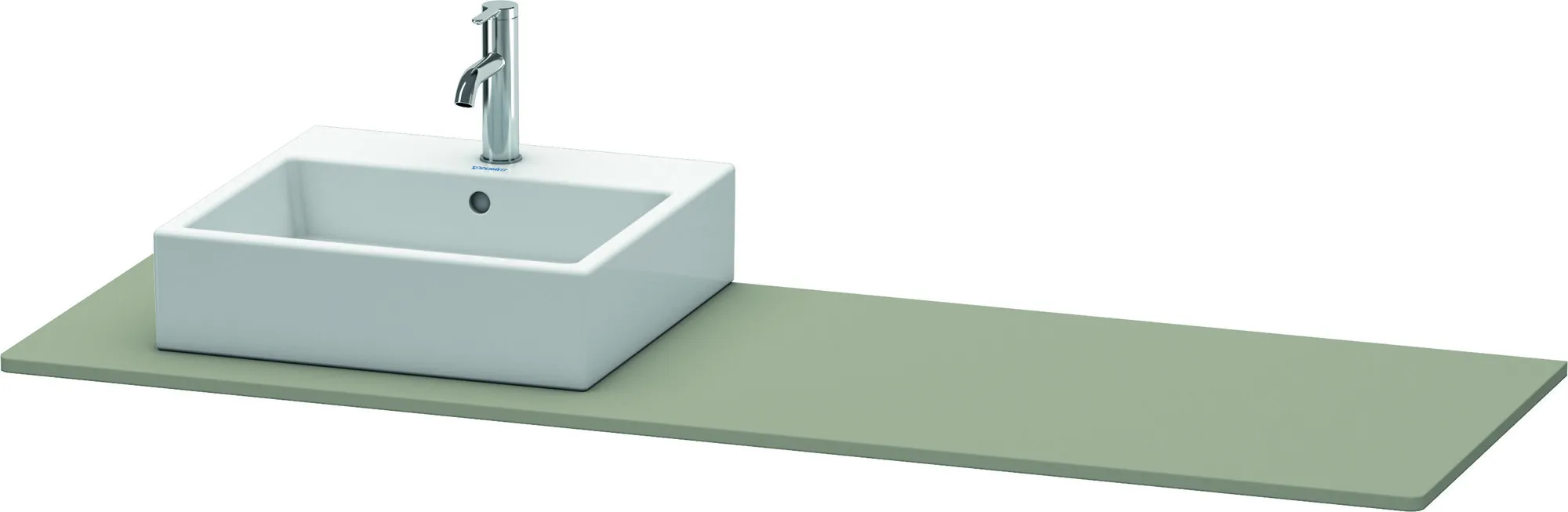 Duravit Konsole „XSquare“ in Steingrau Seidenmatt