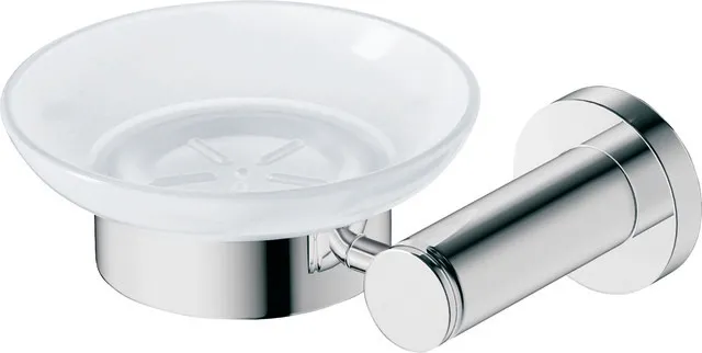 Duravit Seifenschale „D-Code“, Befestigung sichtbar, links 13,5 × 5,3 × 12 cm in chrom / weiß / Duravit Seifenschale „D-Code“, Befestigung sichtbar, links 13,5 × 5,3 × 12 cm in chrom / weiß /