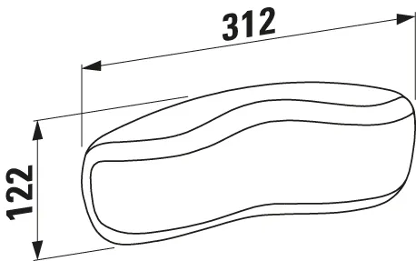 Laufen DIVERSE KIL/KERA H2941030160001, selbsthaftend schwarz Laufen DIVERSE KIL/KERA H2941030160001, selbsthaftend schwarz