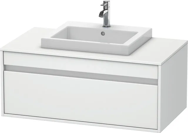 Duravit Waschtischunterschrank wandhängend „Ketho“ 100 × 42,6 × 55 cm Weiß Matt Duravit Waschtischunterschrank wandhängend „Ketho“ 100 × 42,6 × 55 cm Weiß Matt