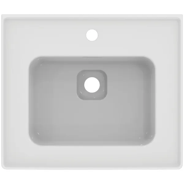 Waschbecken „StradaII“ 54 × 46 × 18 cm, Hahnlochposition mittig Waschbecken „StradaII“ 54 × 46 × 18 cm, Hahnlochposition mittig