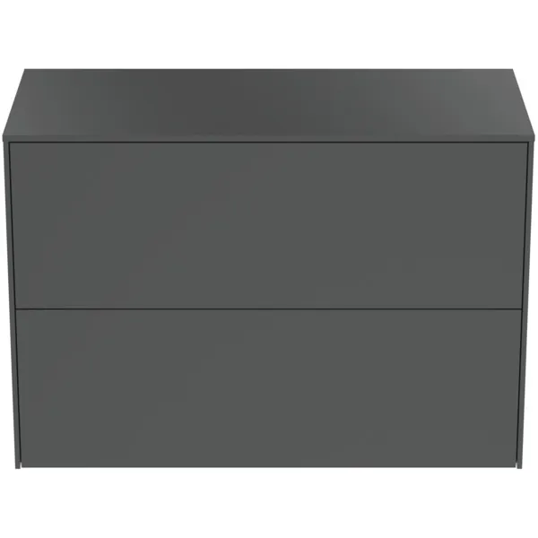 Ideal Standard Waschtischunterschrank „Conca“ 80,2 × 55 × 37,3 cm Anthrazit matt lackiert Ideal Standard Waschtischunterschrank „Conca“ 80,2 × 55 × 37,3 cm Anthrazit matt lackiert