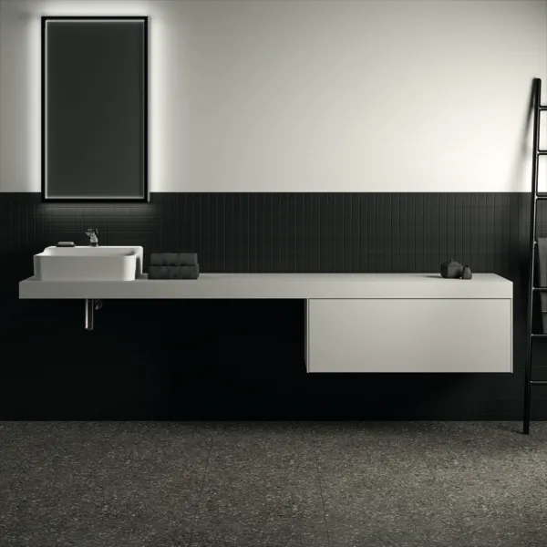 Konsole Conca, 2400x505x80mm, Weiß Konsole Conca, 2400x505x80mm, Weiß