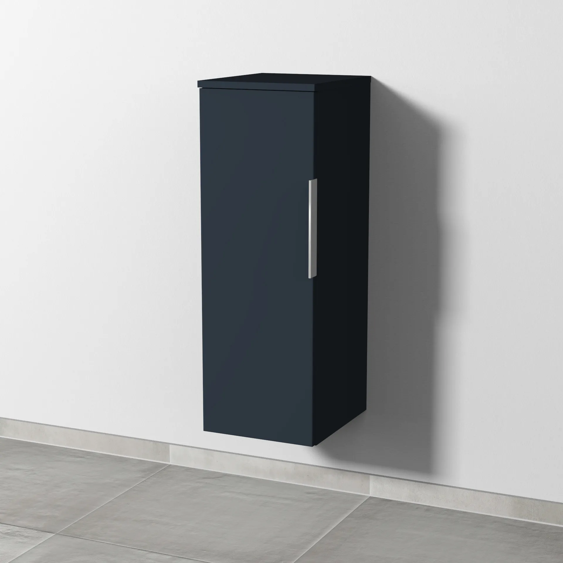 Sanipa Mittelschrank „3way“ 300 × 850 × 345 mm Anschlag links, in Marine (matt), Anschlag links