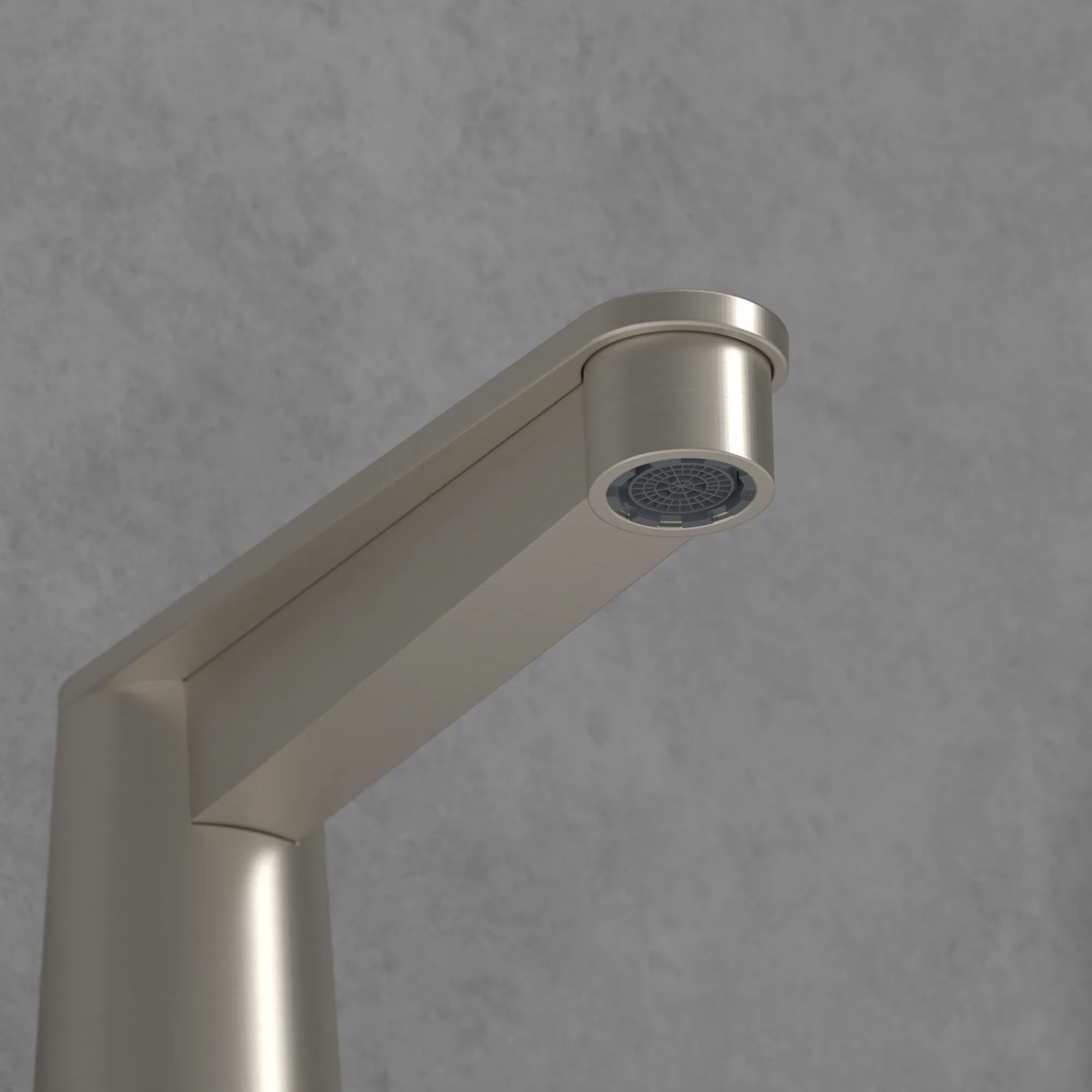 Zweihand-Wannenarmatur „Conum“ Ausladung 129 mm in Brushed Nickel Matt Zweihand-Wannenarmatur „Conum“ Ausladung 129 mm in Brushed Nickel Matt