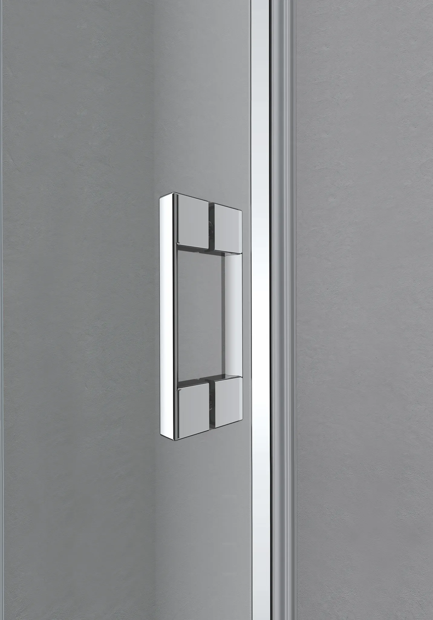 Duschtür Pendeltür für Nische und Ecke „LIGA“ Glas Klar, Profile Silber Hochglanz, BV: 1110 - 1160 mm GAK: 1100 - 1150 mm WE: 1120 - 1170 mm H: 2000 mm