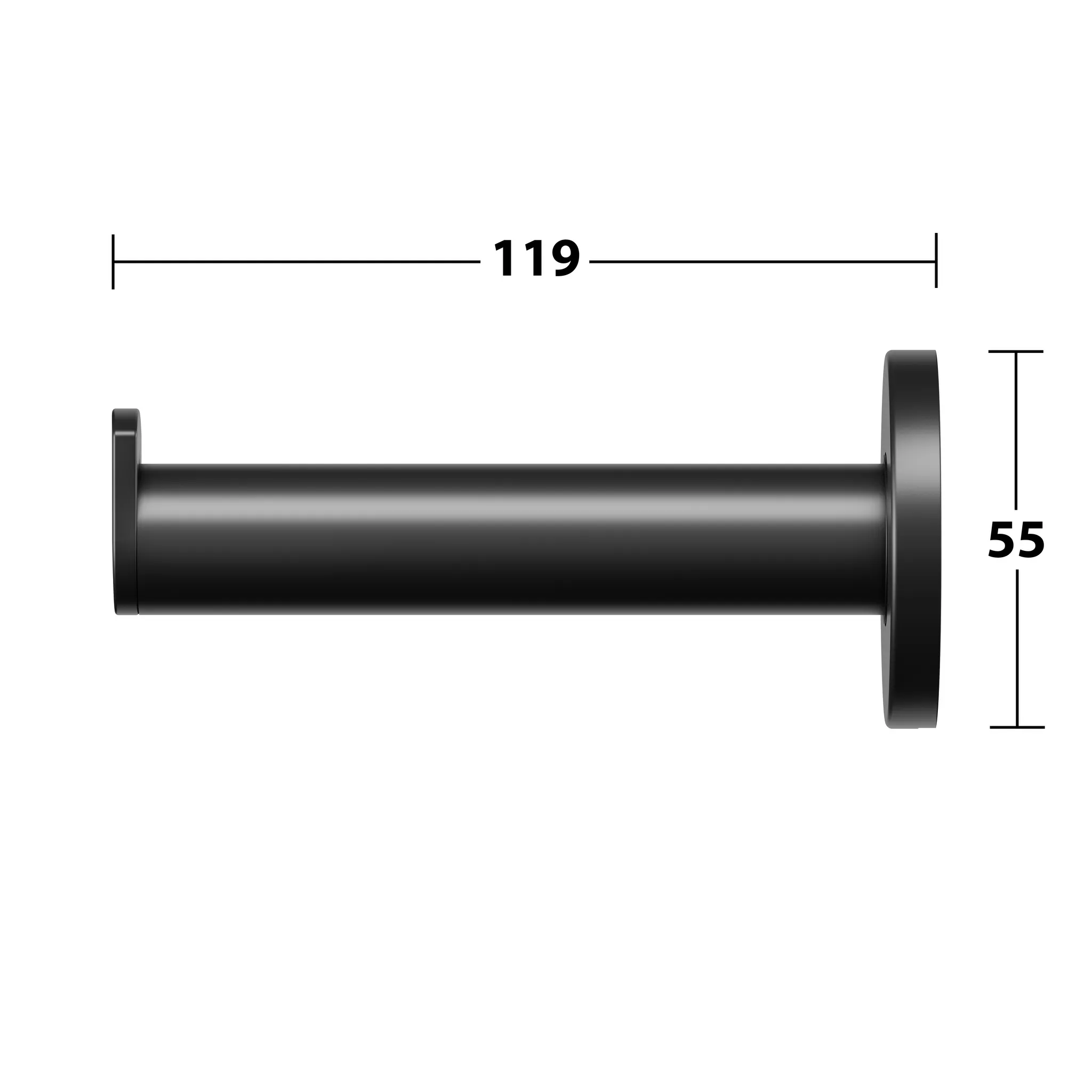 KEUCO PLAN Toilettenpapier-Ersatzrollenhalter schwarz matt
