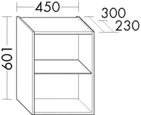 burgbad Hochschrank „Sys30“ 490 × 601 × 270 mm in Sand Hochglanz