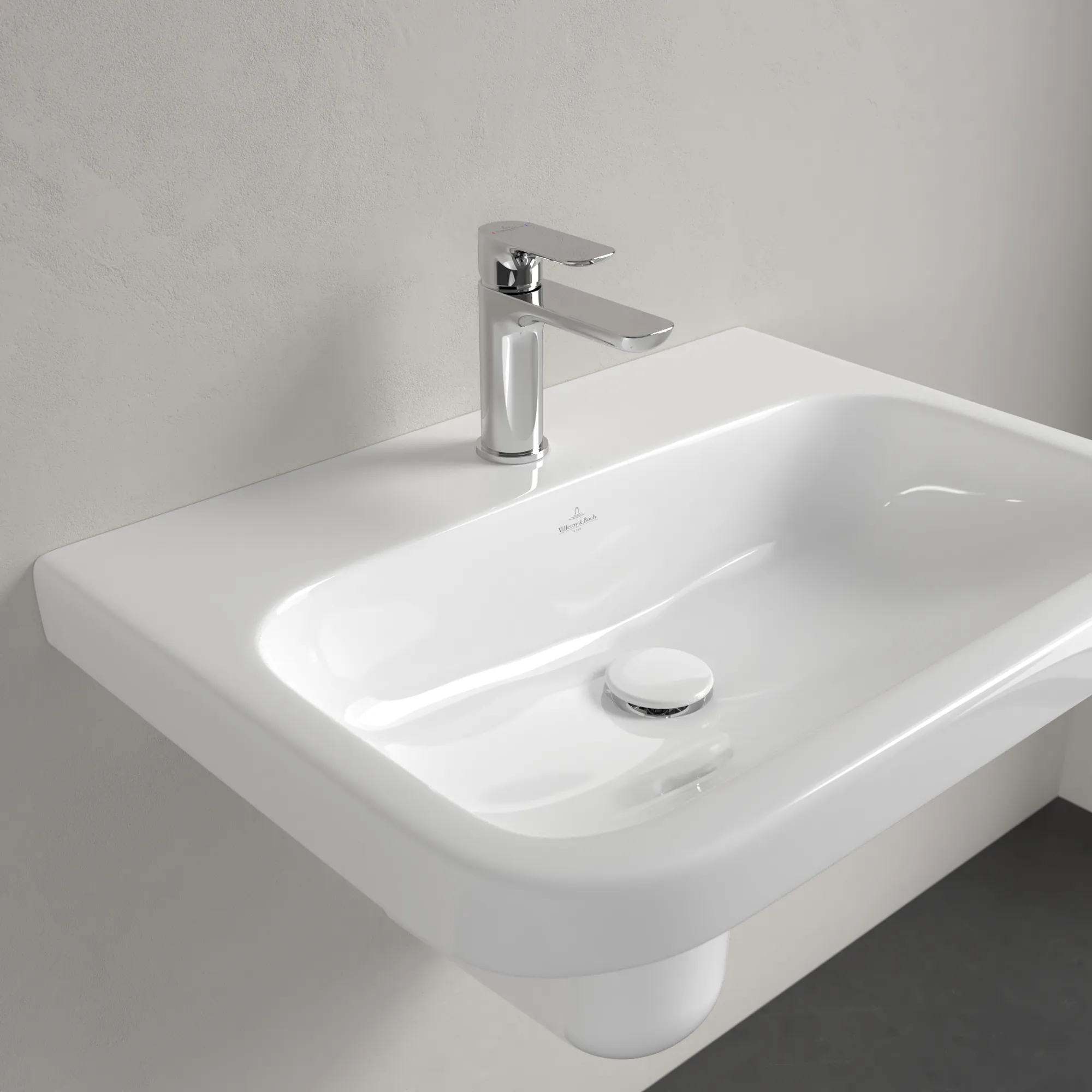 Villeroy & Boch Architectura Wandwaschbecken Weißen Alpin 180 mm Höhe 650x470x180 mm Rechteck ohne Überlauf Villeroy & Boch Architectura Wandwaschbecken Weißen Alpin 180 mm Höhe 650x470x180 mm Rechteck ohne Überlauf