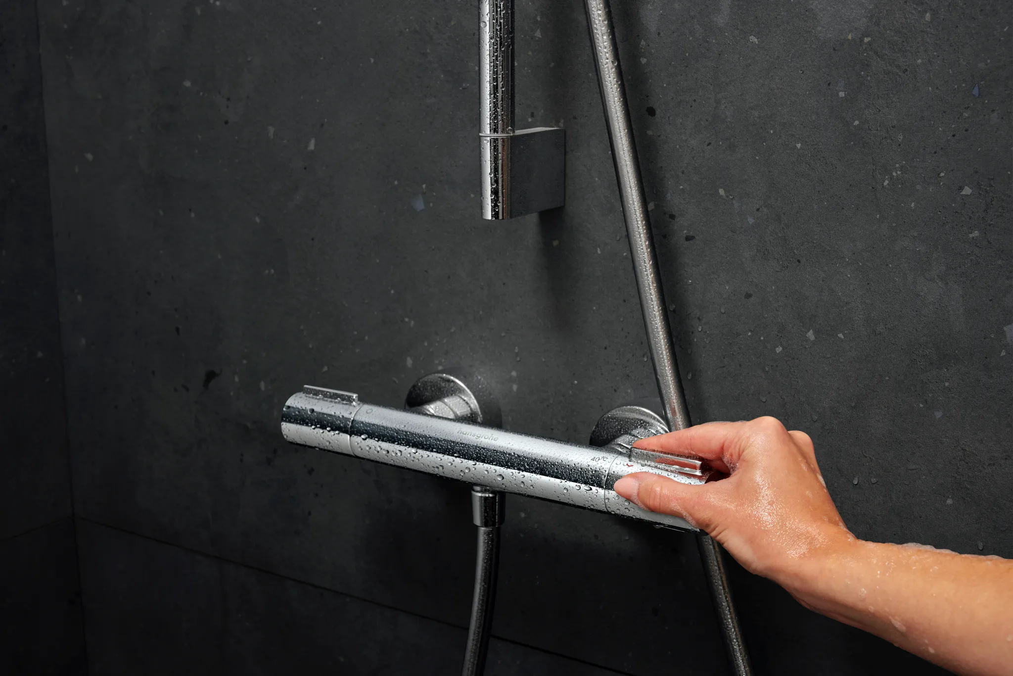 Hansgrohe Ecostat Element Brausethermostat Aufputz Chrom Hansgrohe Ecostat Element Brausethermostat Aufputz Chrom