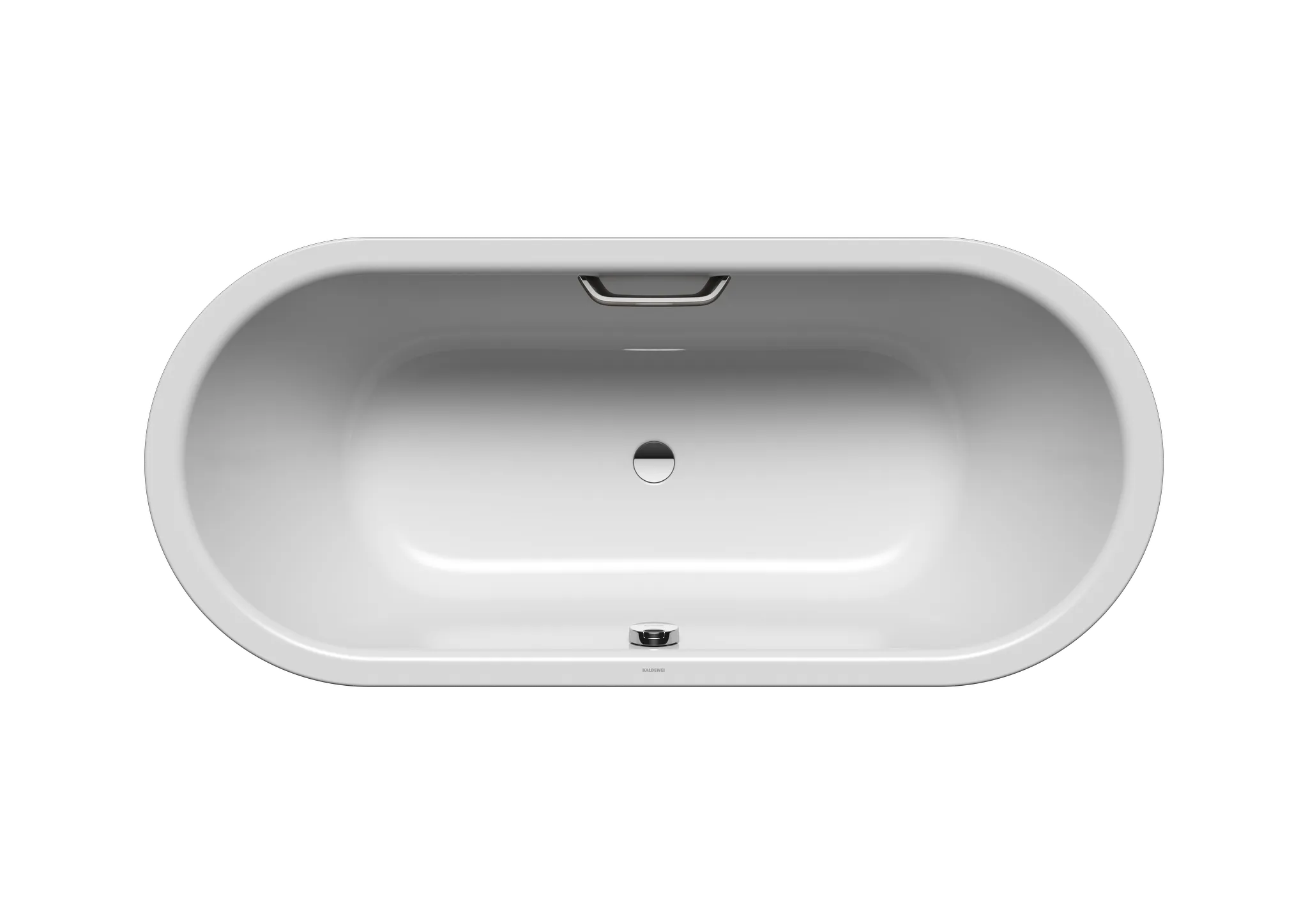 Kaldewei Badewanne „Classic Duo Oval“ oval 1600 × 700 mm, mit Grifflochbohrungen in manhattan
