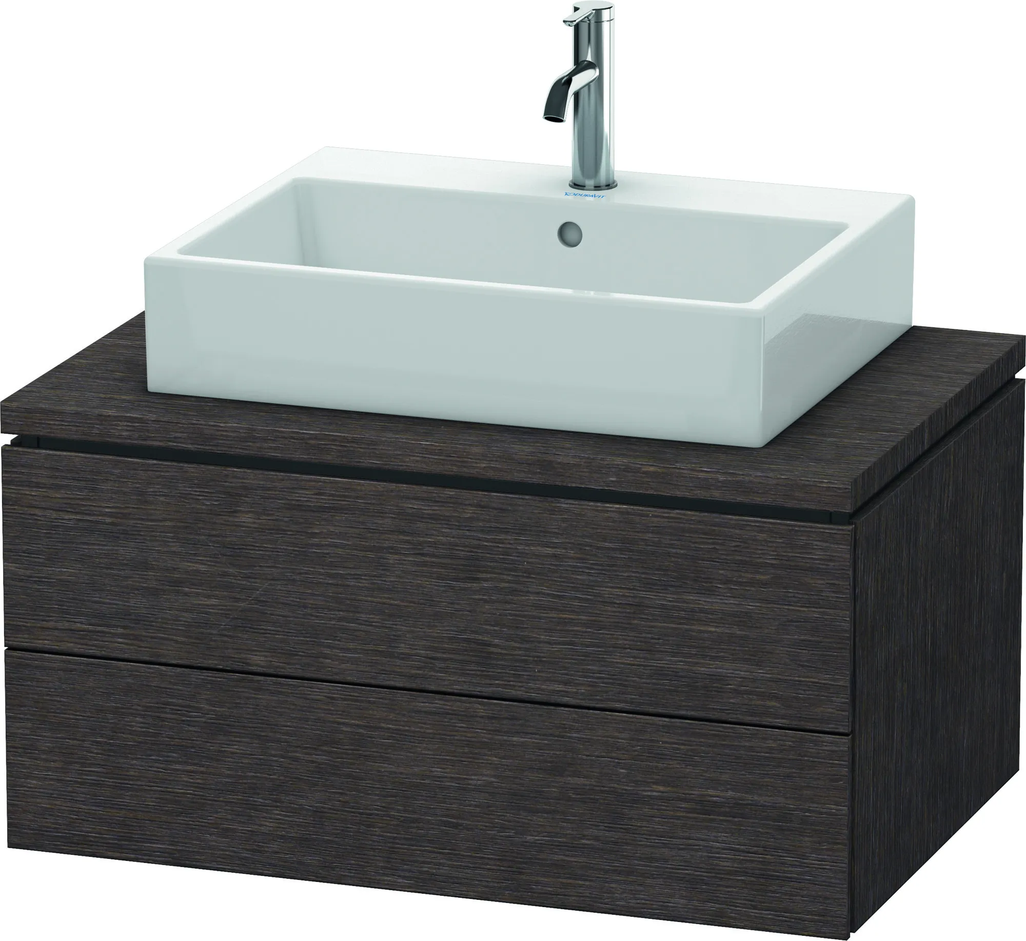 Duravit Waschtischunterschrank wandhängend „L-Cube“ 82 × 40 × 54,7 cm Eiche Dunkel gebürstet Duravit Waschtischunterschrank wandhängend „L-Cube“ 82 × 40 × 54,7 cm Eiche Dunkel gebürstet