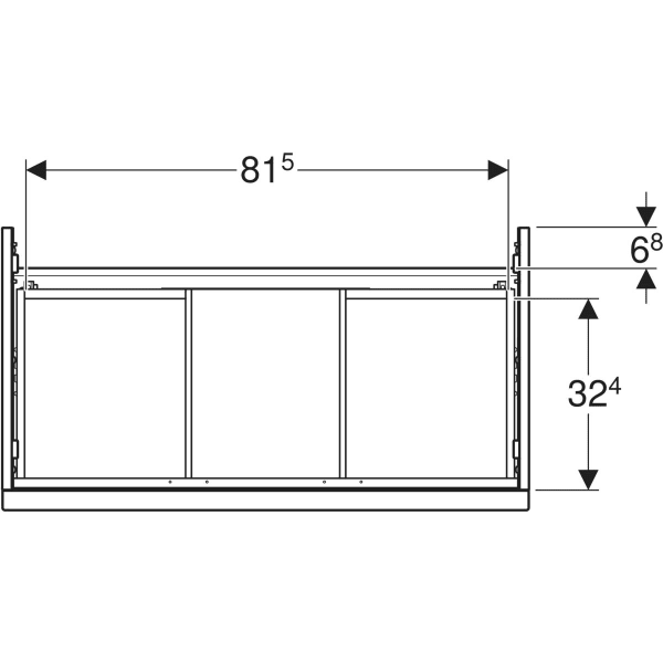 Geberit Waschtischunterschrank „iCon“ sand-grau / lackiert hochglänzend Geberit Waschtischunterschrank „iCon“ sand-grau / lackiert hochglänzend
