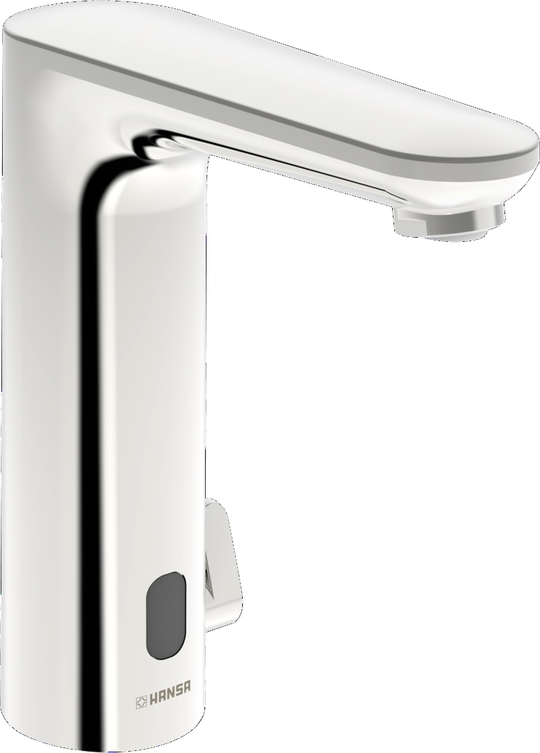 Hansa Waschtischarmatur, elektronisch „Electra“ Ausladung 124 mm in Chrom Hansa Waschtischarmatur, elektronisch „Electra“ Ausladung 124 mm in Chrom