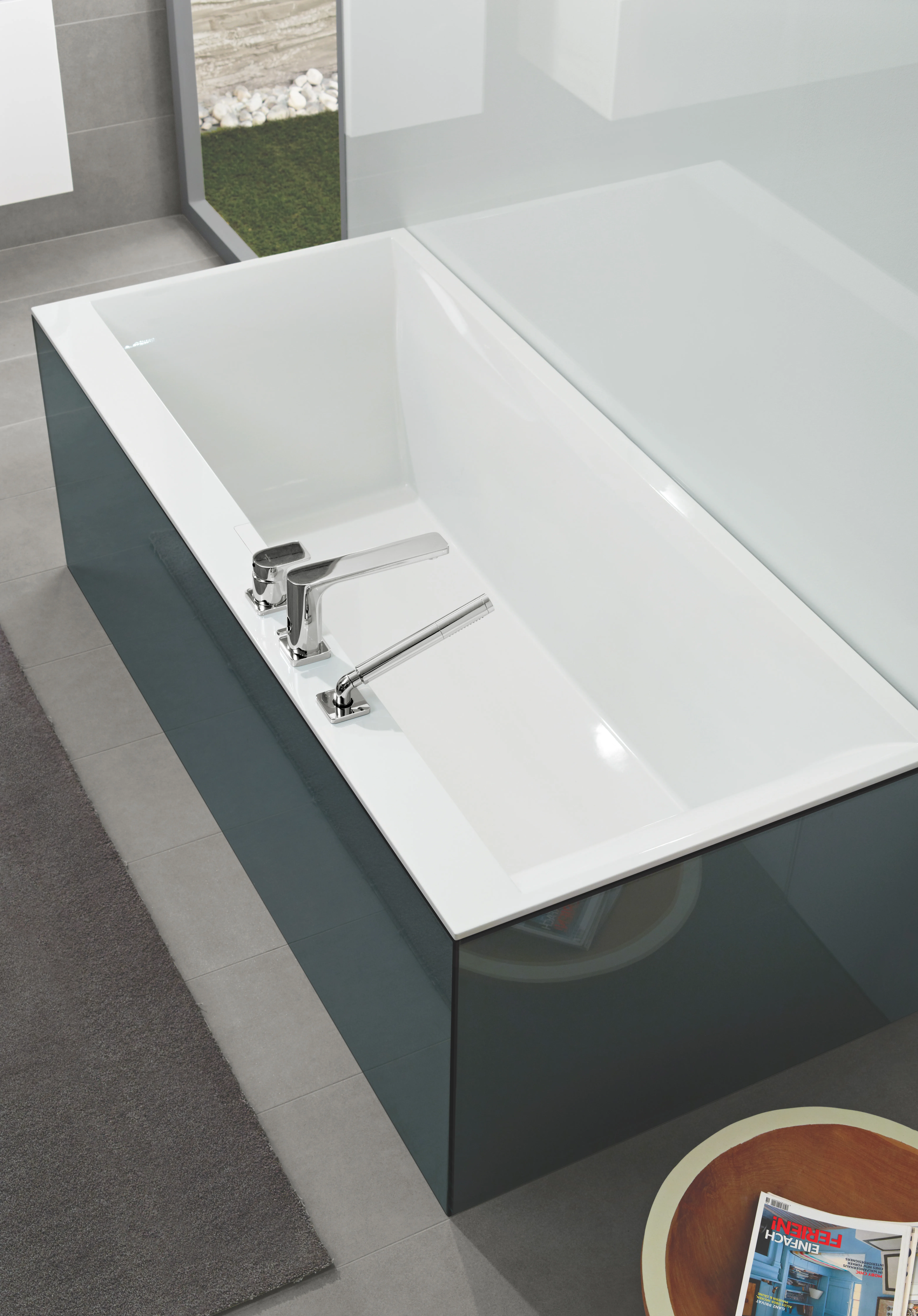 Villeroy & Boch Badewanne „Squaro Edge 12“ rechteck 190 × 90 cm, Mittelablauf in Weiß Alpin Villeroy & Boch Badewanne „Squaro Edge 12“ rechteck 190 × 90 cm, Mittelablauf in Weiß Alpin
