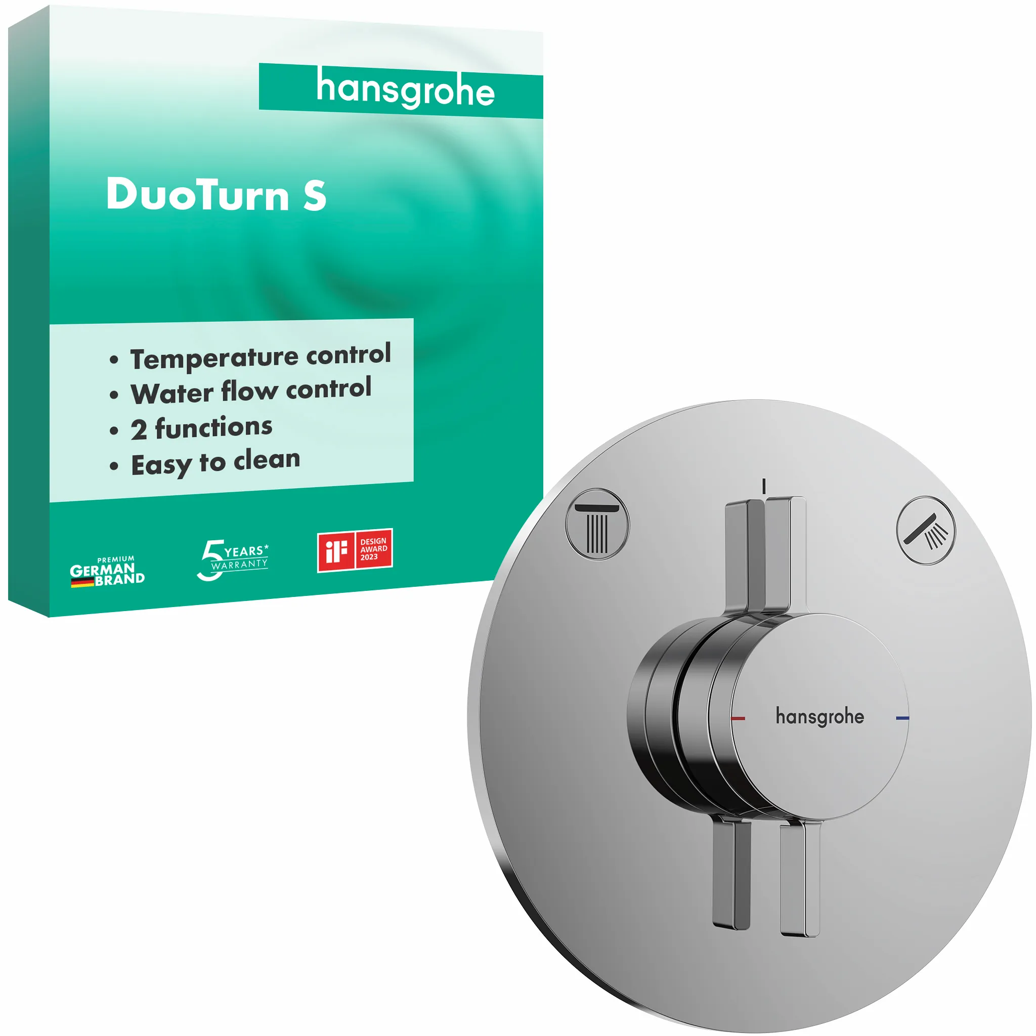 Hansgrohe DuoTurn S Mischer Unterputz für 2 Verbraucher Chrom Hansgrohe DuoTurn S Mischer Unterputz für 2 Verbraucher Chrom