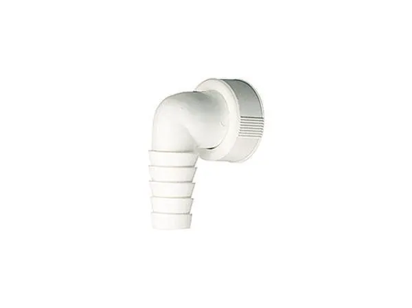 Winkelschlauchtülle, weiß, 1″