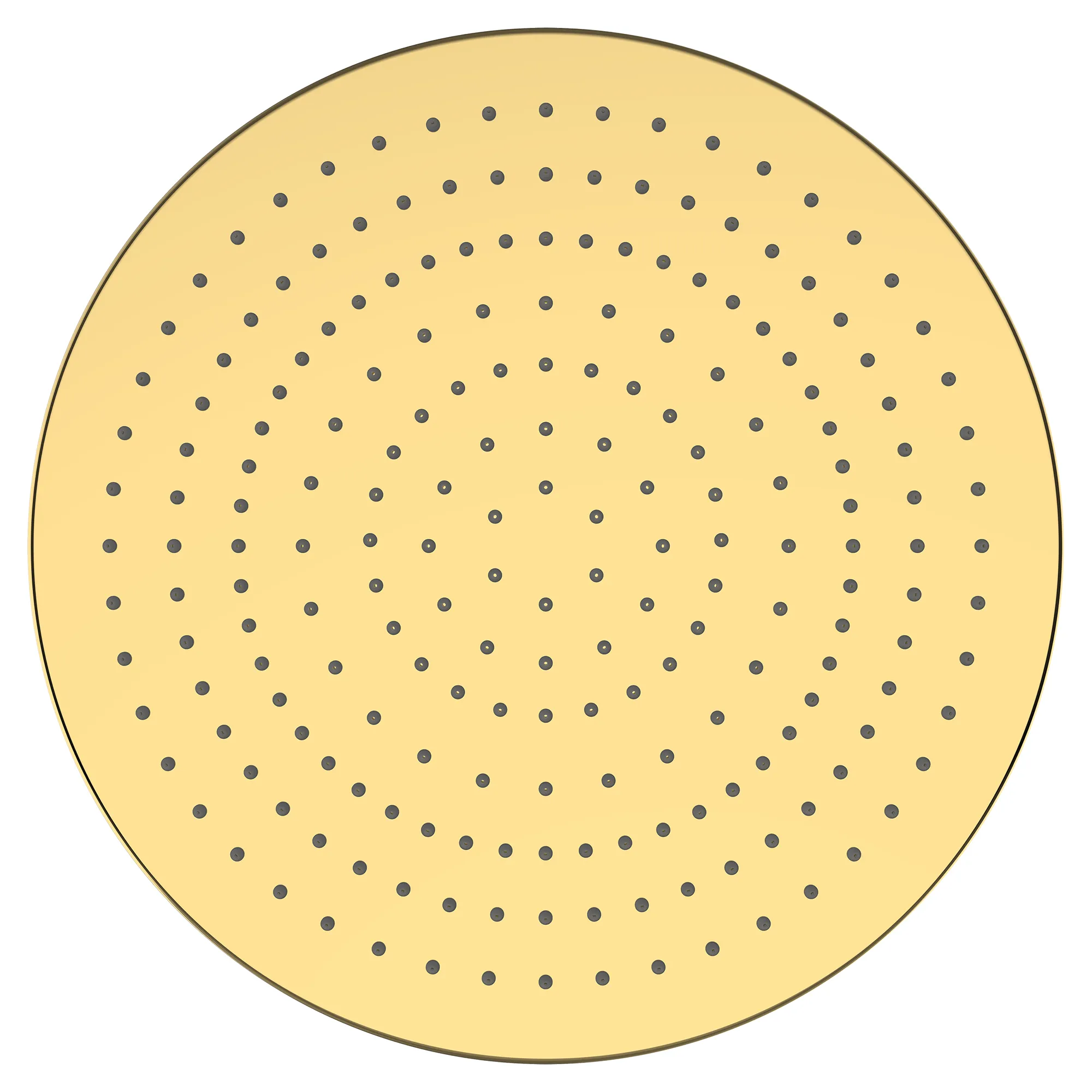 Kopfbrause Ø300mm, PVD Gold Rund Ohne Brausenarm Mit RubiClean Selbstreinigender Strahlformer Verkalkungsarm Durchfluss/Geräuschgruppe: 11 l/min (3 bar)