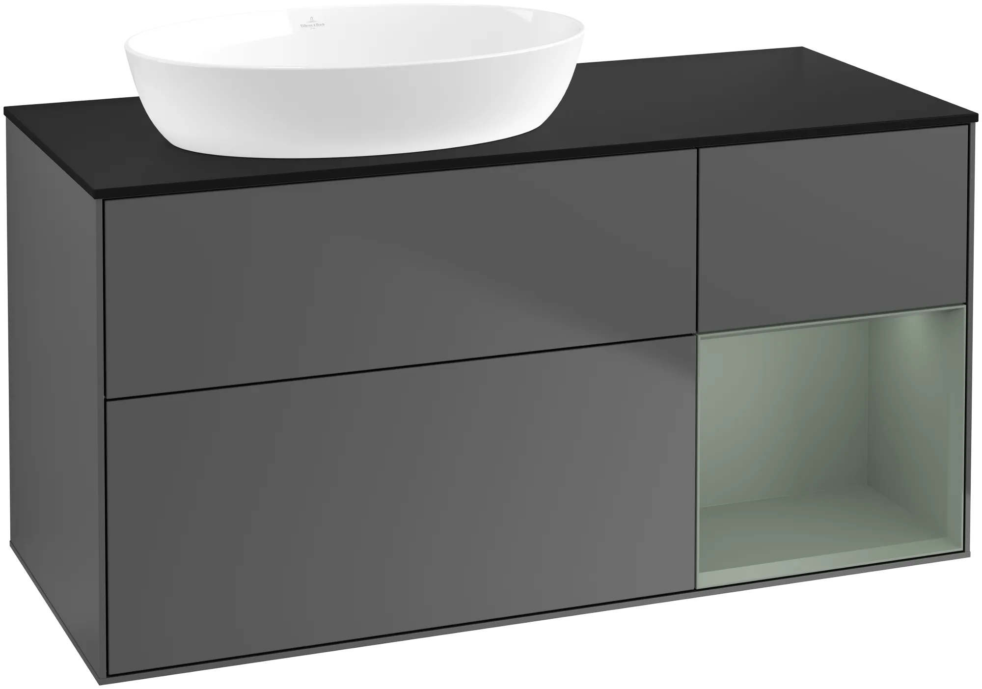 Villeroy & Boch Finion FA5 Waschbeckenunterschrank, anthrazit