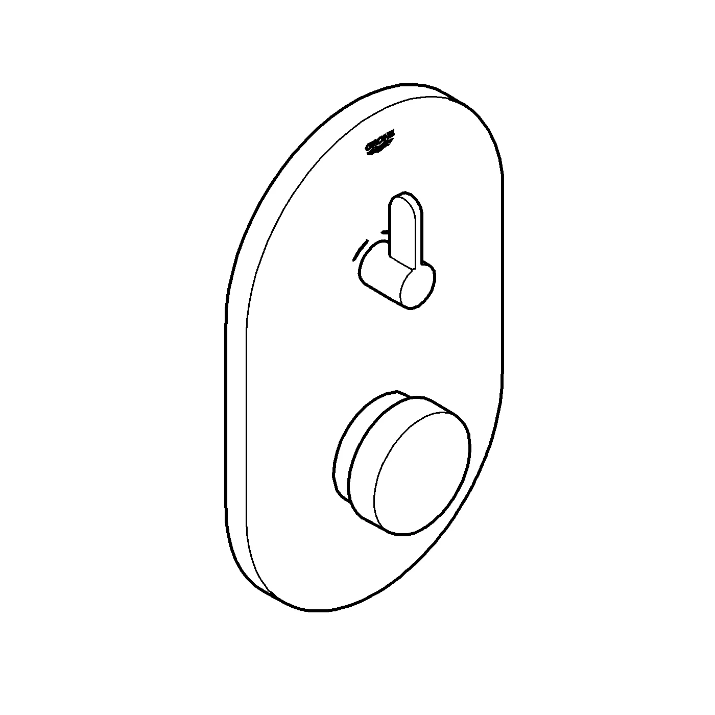 Selbstschluss-Brausebatterie Eurosmart CT 36321, mit Mischung, Fertigmontageset für UP-Einbaukasten 36 322 001, chrom Selbstschluss-Brausebatterie Eurosmart CT 36321, mit Mischung, Fertigmontageset für UP-Einbaukasten 36 322 001, chrom