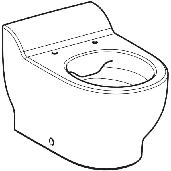 WC „Bambini“, Befestigung verdeckt