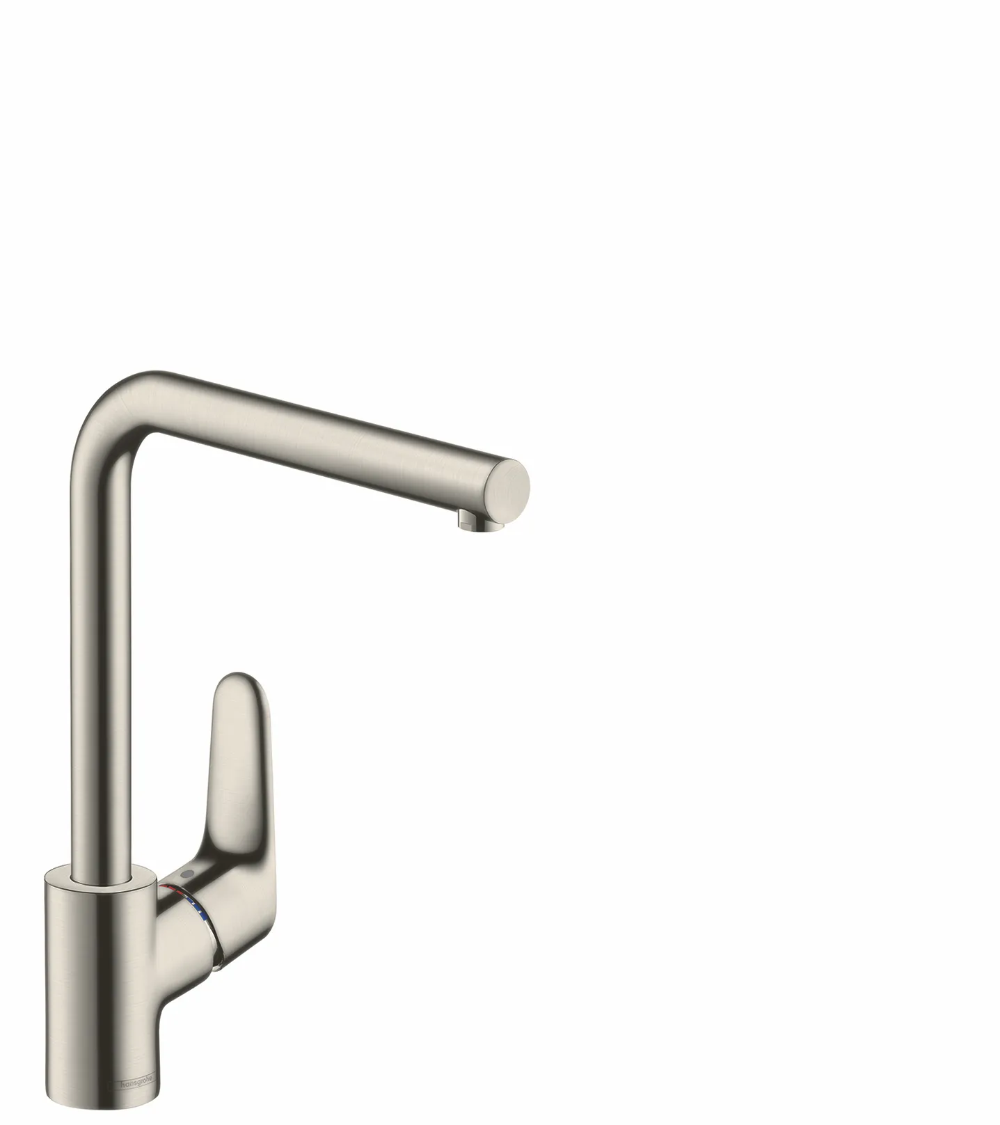Hansgrohe Focus M41 Einhebel-Küchenmischer 280, Edelstahl, 1 Jet, Schwenkbereich einstellbar in 3 Stufen auf 110°, 150° oder 360°, Normalstrahl, maximale Durchflussmenge bei 3 bar: 12 l/min, Keramikmischsystem, Temperaturbegrenzung einstellbar, für Durch Hansgrohe Focus M41 Einhebel-Küchenmischer 280, Edelstahl, 1 Jet, Schwenkbereich einstellbar in 3 Stufen auf 110°, 150° oder 360°, Normalstrahl, maximale Durchflussmenge bei 3 bar: 12 l/min, Keramikmischsystem, Temperaturbegrenzung einstellbar, für Durch
