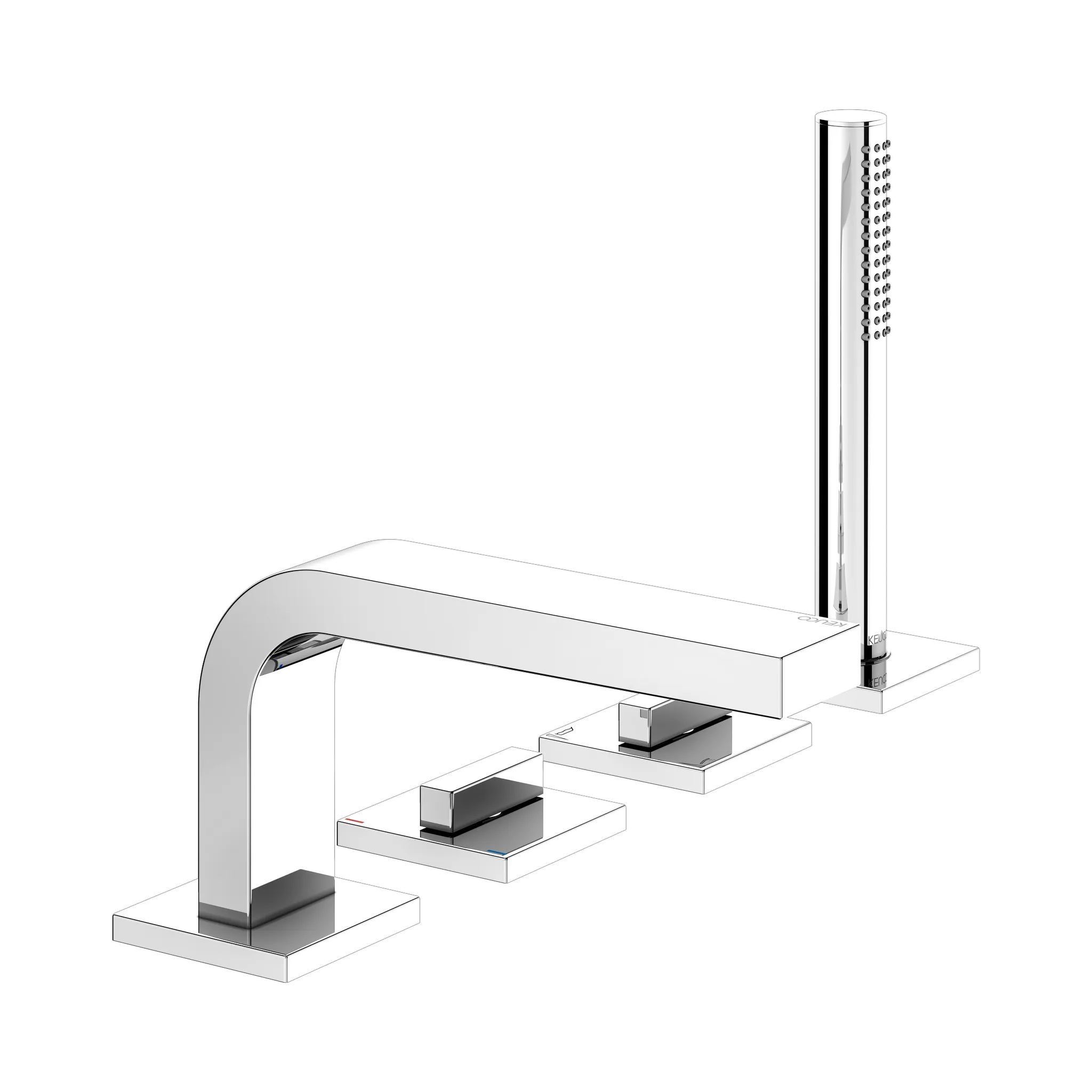 KEUCO EDITION 11 Vierloch-Wannenmischer Wannenrand verchromt 220 mm KEUCO EDITION 11 Vierloch-Wannenmischer Wannenrand verchromt 220 mm