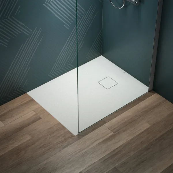 Ideal Standard Rechteck-Brausewanne Ultra Flat Evo, Seidenweiß, 900x700x35 mm, bodengleicher Einbau möglich