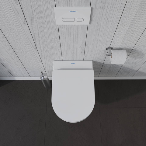 Duravit Wand-Tiefspül-WC inkl. WC-Sitz „ME by Starck“ 37,35 × 57 × 39,5 cm, Befestigung sichtbar Duravit Wand-Tiefspül-WC inkl. WC-Sitz „ME by Starck“ 37,35 × 57 × 39,5 cm, Befestigung sichtbar