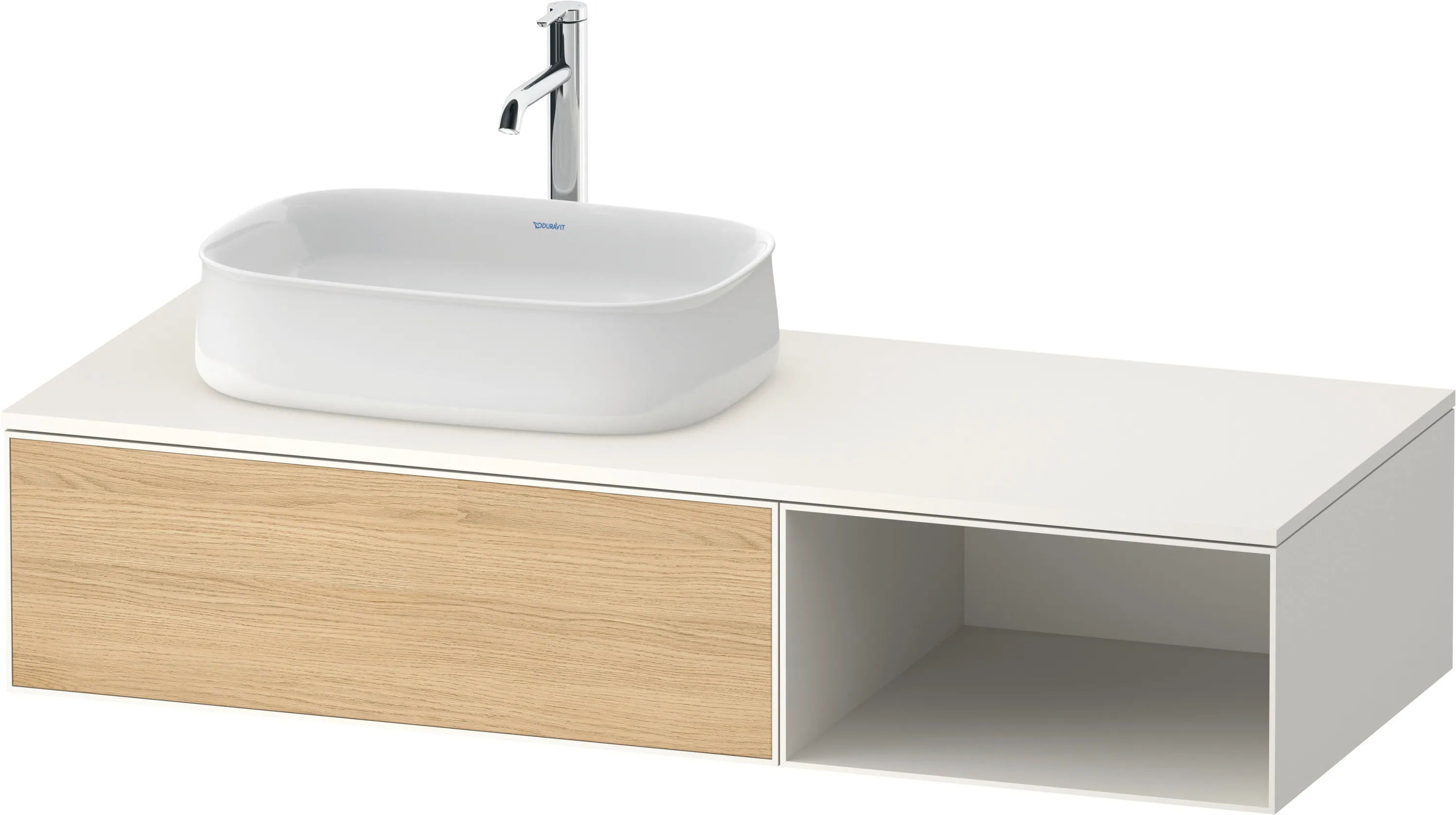 Duravit Waschtischunterschrank wandhängend „Zencha“ 130 × 28,1 × 55 cm