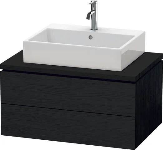 Duravit Waschtischunterschrank wandhängend „L-Cube“ 82 × 40 × 54,7 cm Eiche Schwarz