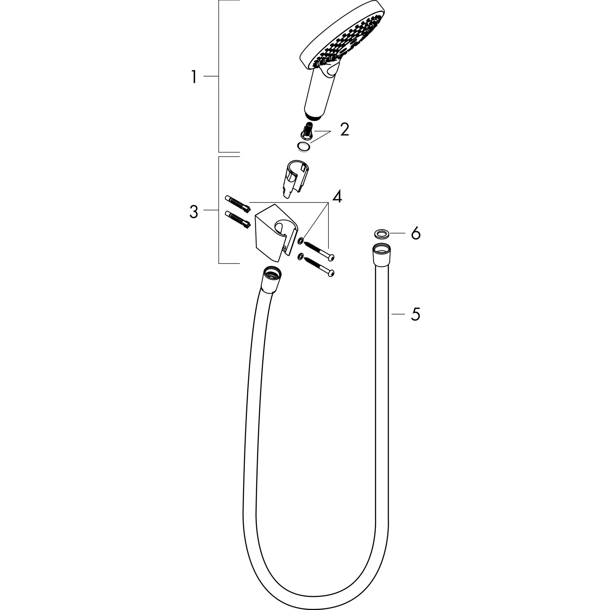 Brausenset Raindance Select S 120 Porter'S chrom mit 1600mm Brauseschlauch Brausenset Raindance Select S 120 Porter'S chrom mit 1600mm Brauseschlauch