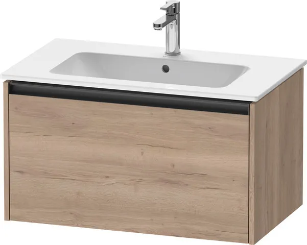 Duravit Waschtischunterschrank wandhängend „Ketho.2“ 81 × 44 × 48 cm in Eiche Marmoriert