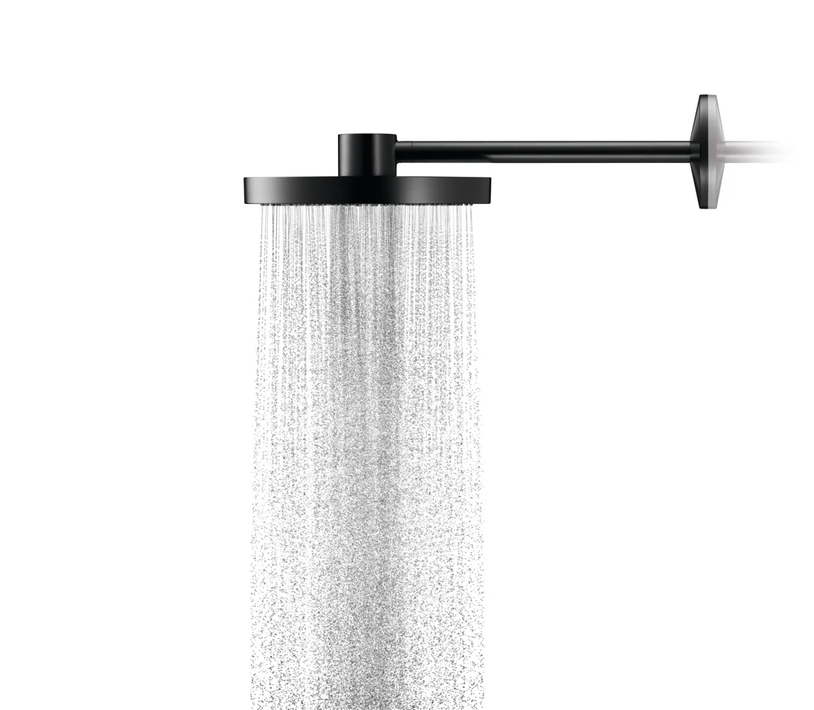 Hansgrohe AXOR One Kopfbrause 280 2jet mit Brausearm mattschwarz