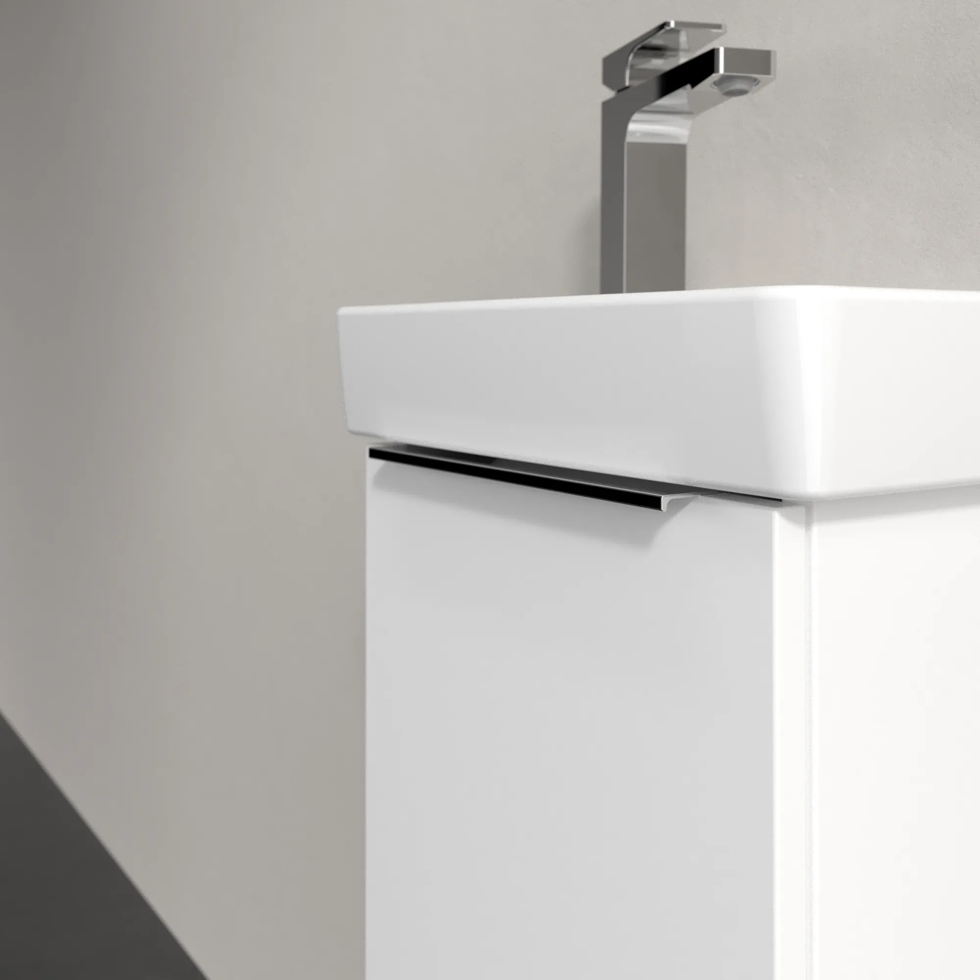 Villeroy & Boch Waschtischunterschrank „Architectura“ 310 × 520 mm Weiß Matt, Anschlag links Villeroy & Boch Waschtischunterschrank „Architectura“ 310 × 520 mm Weiß Matt, Anschlag links