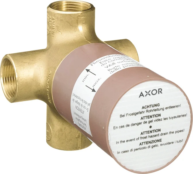 Hansgrohe AXOR Grundkörper Quattro 4-Wege Umstellventil Unterputz, DN20, max. Durchflussmenge 65 l/min