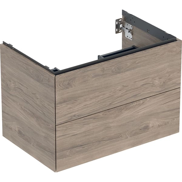 Geberit Waschtischunterschrank „ONE“ Nussbaum hickory / Melamin Holzstruktur