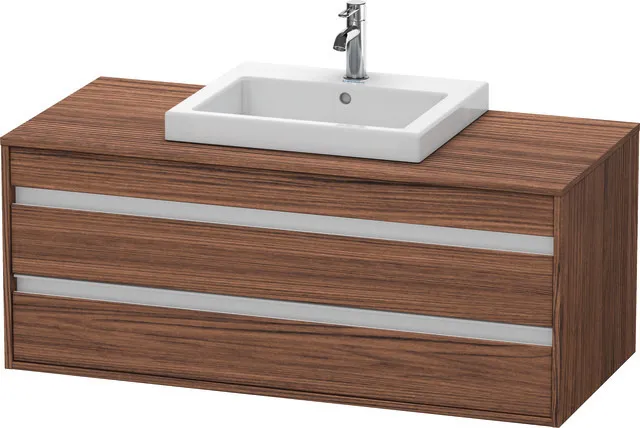 Duravit Waschtischunterschrank wandhängend „Ketho“ 120 × 49,6 × 55 cm Nussbaum Dunkel Duravit Waschtischunterschrank wandhängend „Ketho“ 120 × 49,6 × 55 cm Nussbaum Dunkel