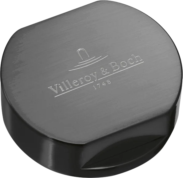 Villeroy & Boch Abdeckkappe für Doppeldrehgriff Zubehör 940525, 51x82.5mm, Anthracite