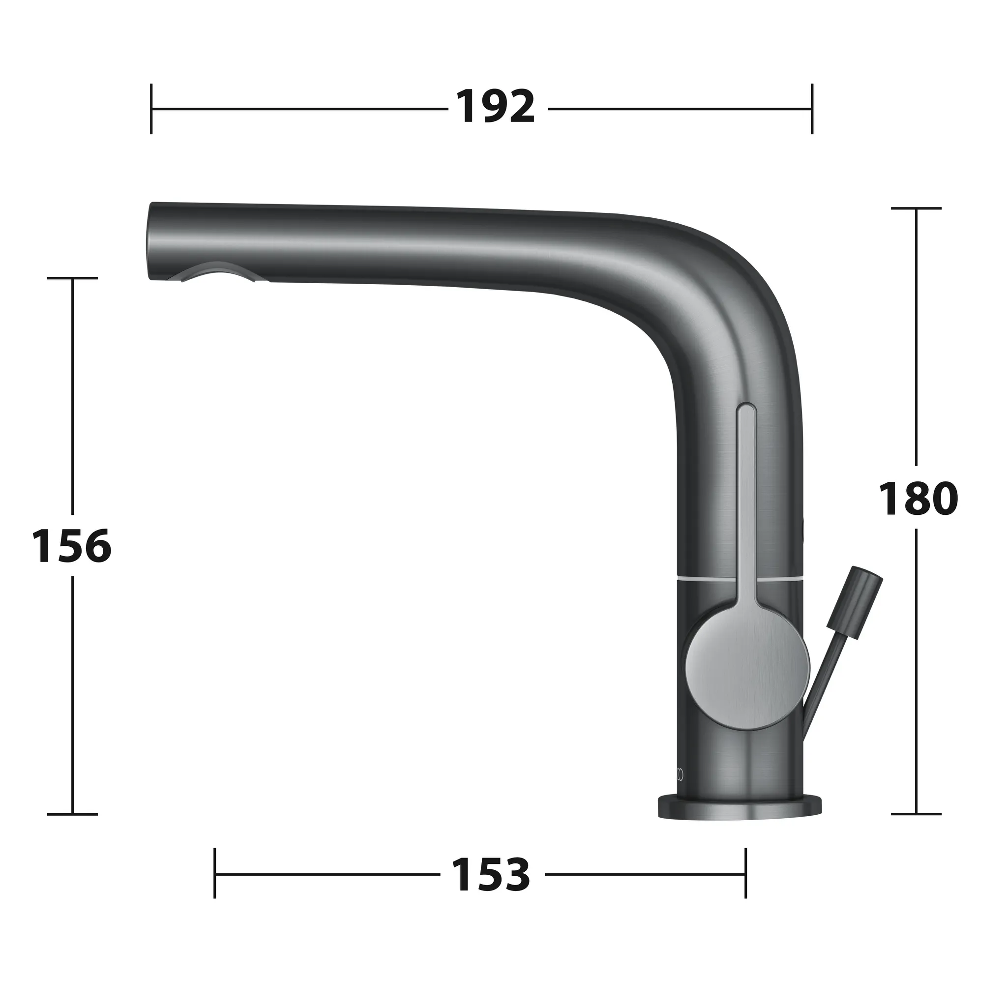 KEUCO EDITION 400 Einhebel-Waschtischmischer 150 schwenkbar mit Zugstangen-Ablaufgarnitur, Schwarzchrom gebürstet KEUCO EDITION 400 Einhebel-Waschtischmischer 150 schwenkbar mit Zugstangen-Ablaufgarnitur, Schwarzchrom gebürstet