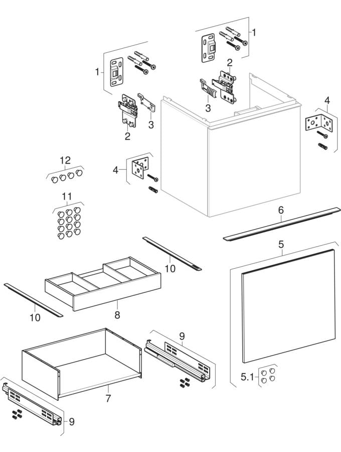 Geberit Waschtischunterschrank „Acanto“ Geberit Waschtischunterschrank „Acanto“