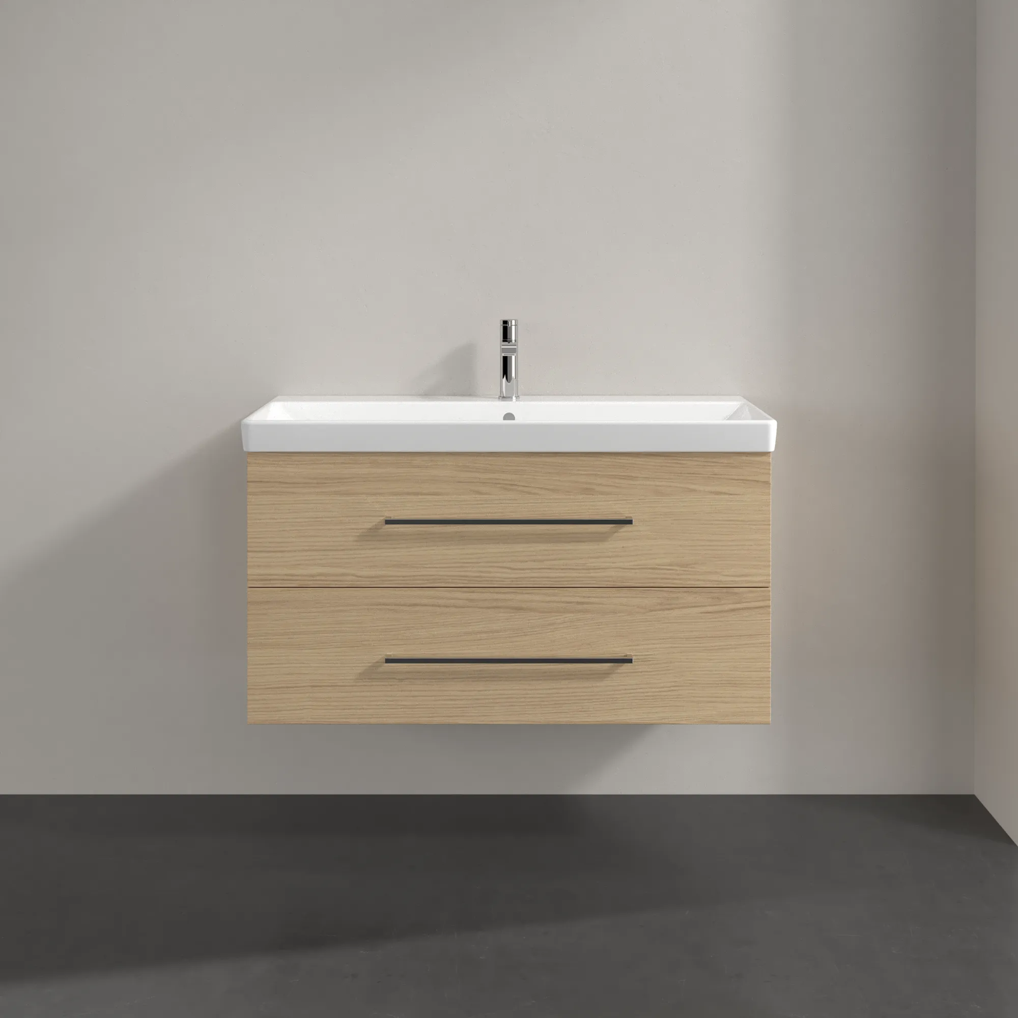 Villeroy & Boch Waschtischunterschrank „Avento“ für Schrankwaschtisch 980 × 514 × 452 mm Nordic Oak, Soft Closing