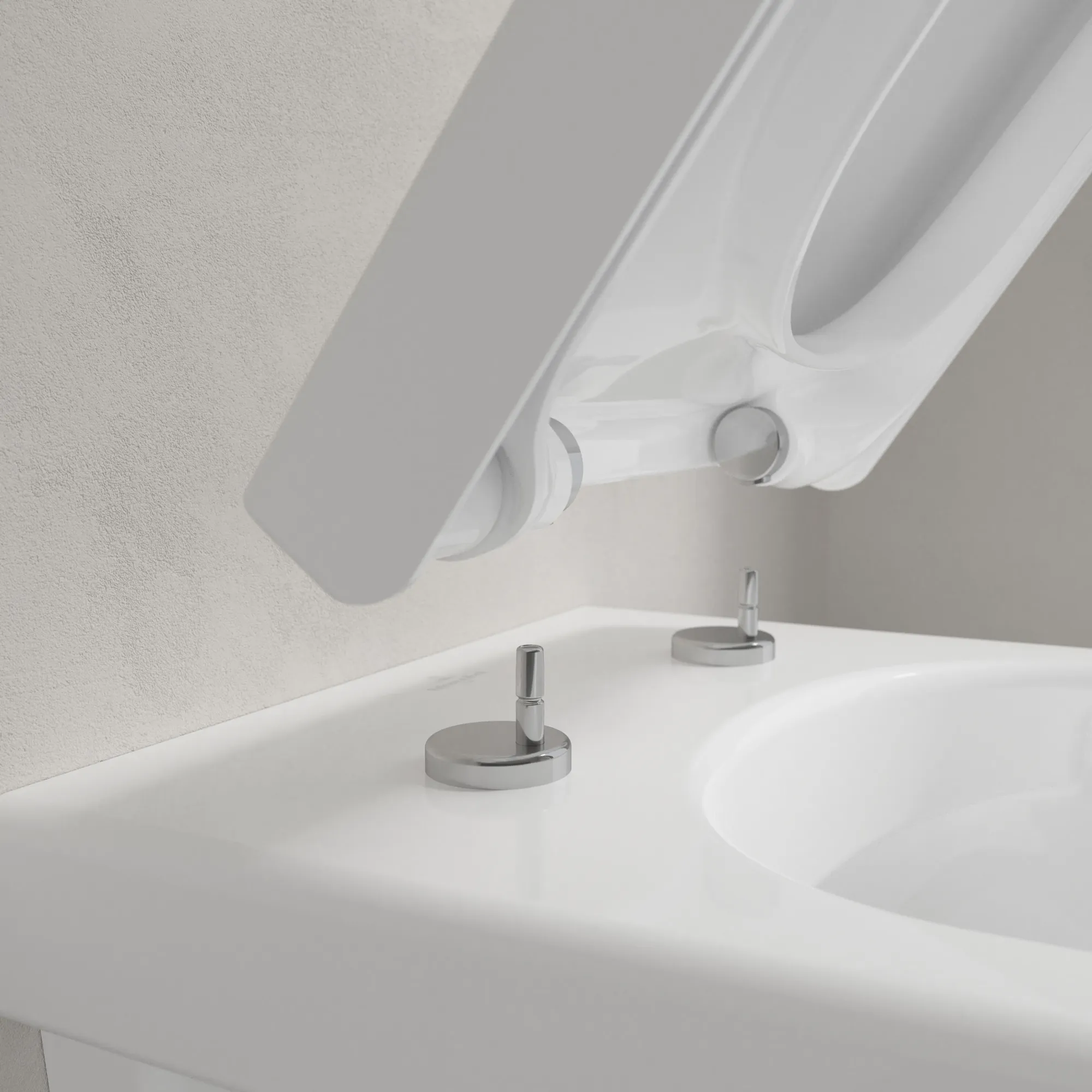 Villeroy & Boch Architectura Tiefspül-WC Compact spülrandlos 350x480mm Oval wandhängend Weiß Alpin AntiBac CeramicPlus Villeroy & Boch Architectura Tiefspül-WC Compact spülrandlos 350x480mm Oval wandhängend Weiß Alpin AntiBac CeramicPlus