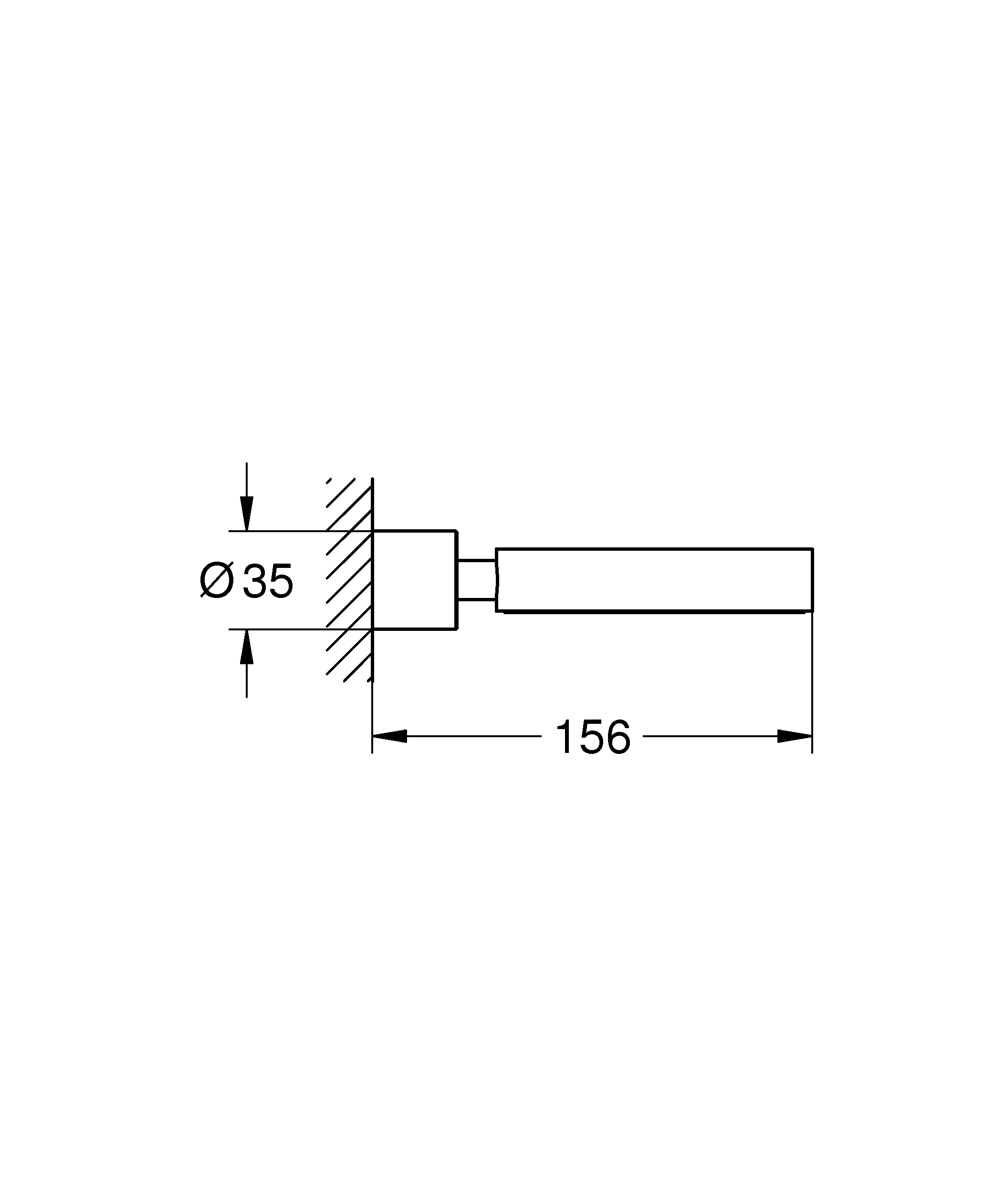 Halter Atrio 40885, für Seifenschale oder Fön-Einsatz, chrom