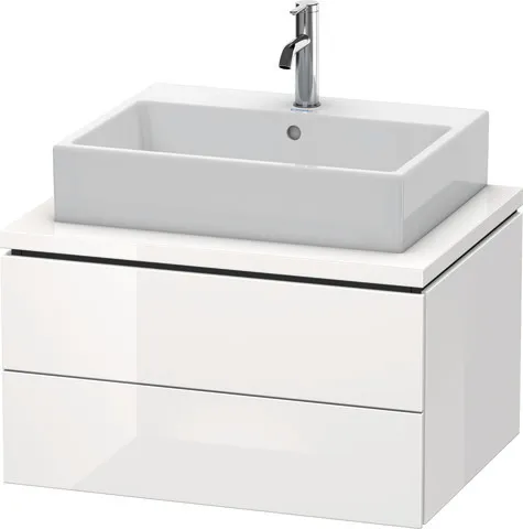 Duravit Waschtischunterschrank wandhängend „L-Cube“ 72 × 40 × 54,7 cm Weiß Hochglanz